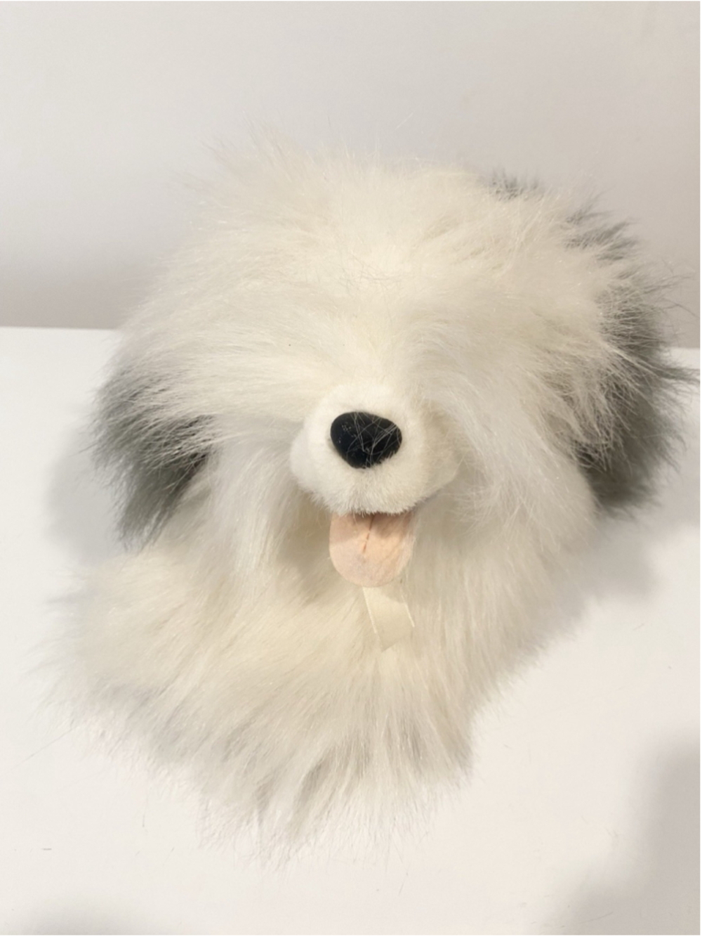 Vintage 1990 Unipak Hug-A-Bunch Expressions Old English Sheepdog Plush 12”